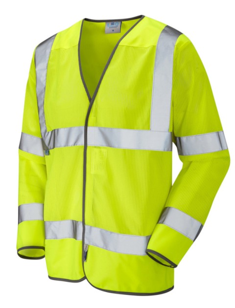 Leo Fremington Coolviz Mesh Waistcoat Yellow